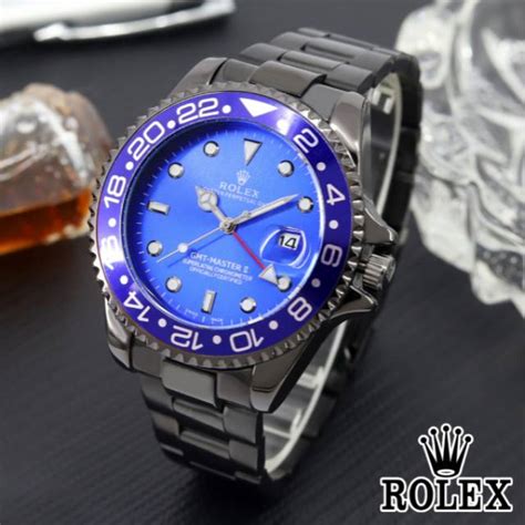 hitam dan biru rolex